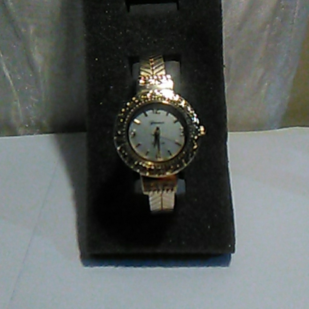 Stunning Gold Geneva Platinum womens wrist watch